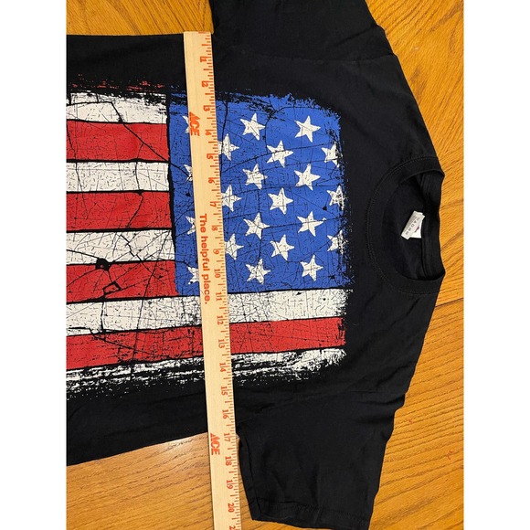 Fruit of the Loom T-shirt American Flag Unisex Sz S slightly used - Picture 5 of 7